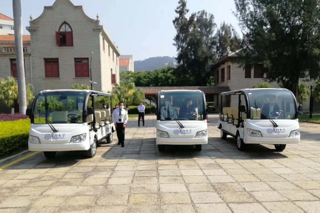 厦门大学（Xiamen University）订购我司电动观光车